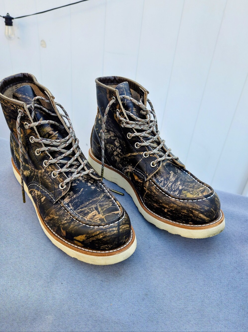 Red Wing Shoes 8884 Classic Moc Toe in Mossy Oak Camouflage!
